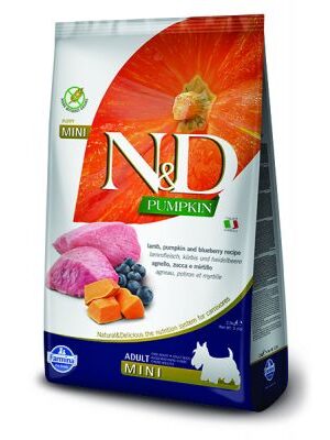 Alimento N&D Pumpkin Borrego e Mirtilos Para Cão Mini 2.5kg
