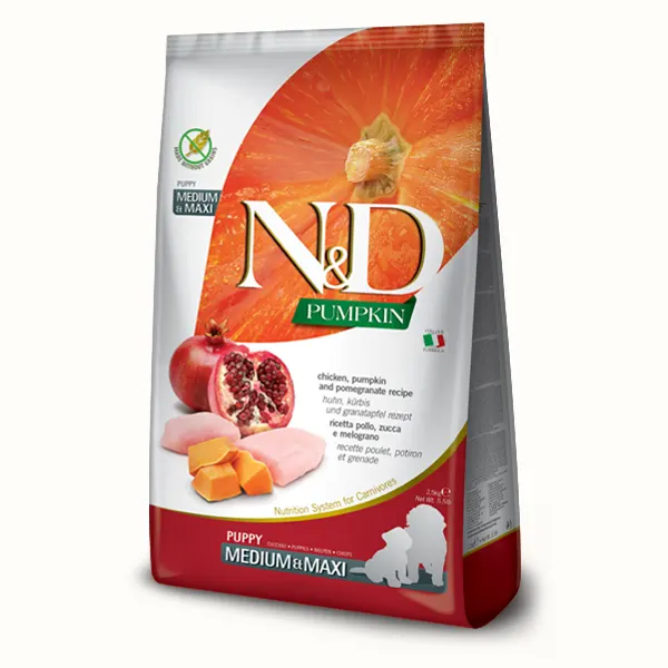 Alimento N&D Pumpkin Frango e Romã Para Cachorro Médio/ Maxi 2,5kg