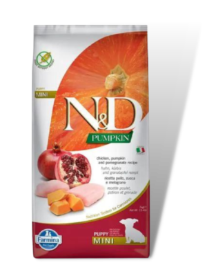 Alimento N&D Pumpkin Frango e Romã Para Cachorro Mini 2.5kg
